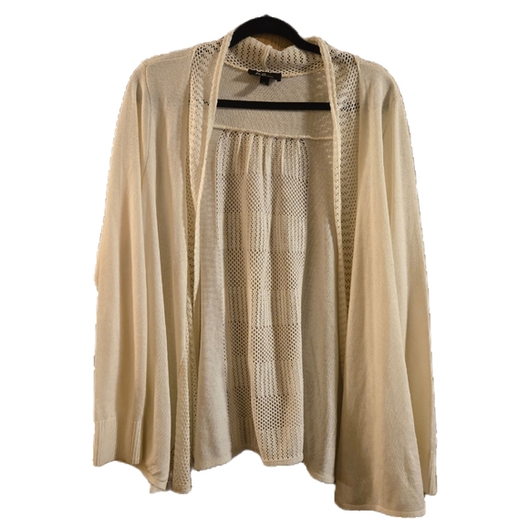 White Open-Front Cardigan - Picture 1 of 6